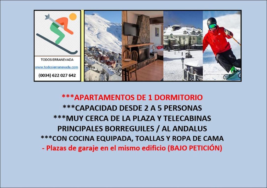 Todosierranevada Zona Baja - Edificio Alhambra - Junto A Los Telecabinas Sierra Nevada Exterior foto